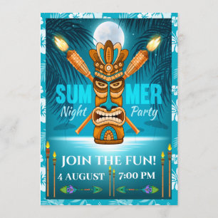 Summer Party - See Reverse Side Invitation
