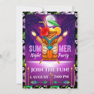Summer Party - See Reverse Side Invitation