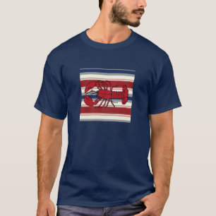 Summer Party Shirt, Lobster, Stripes, Festival T-Shirt