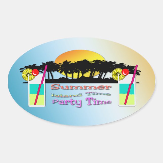 Summer - Party Time Sticker (Front)