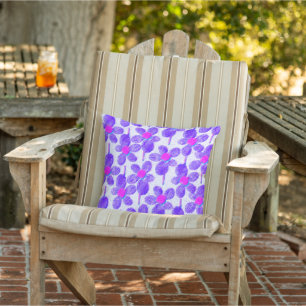 Summer Pastel Chalk Floral  Cushion