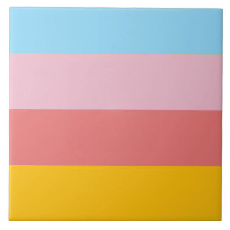 Summer pastel colour scheme ceramic tile