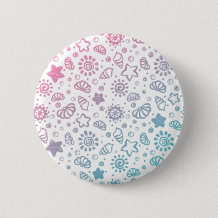 Summer pattern 6 cm round badge