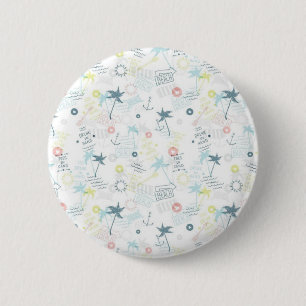 Summer pattern 6 cm round badge