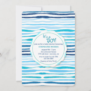 Summer Pattern Baby Shower Invitation