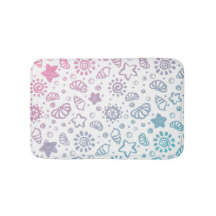 Summer pattern bath mat