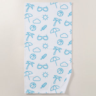 Summer Pattern Beach Towel