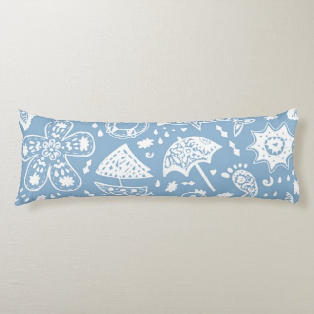 Summer pattern body cushion (Front)