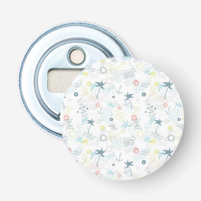 Summer pattern bottle opener (Front)