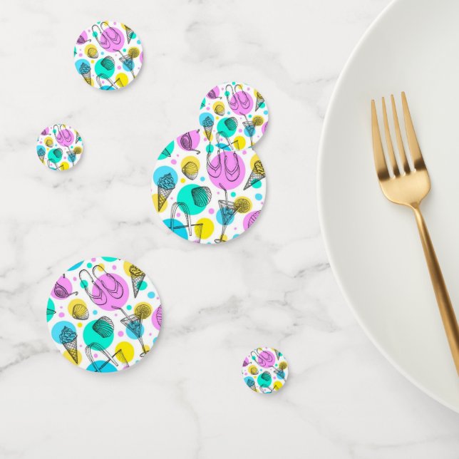 Summer pattern confetti (Group)