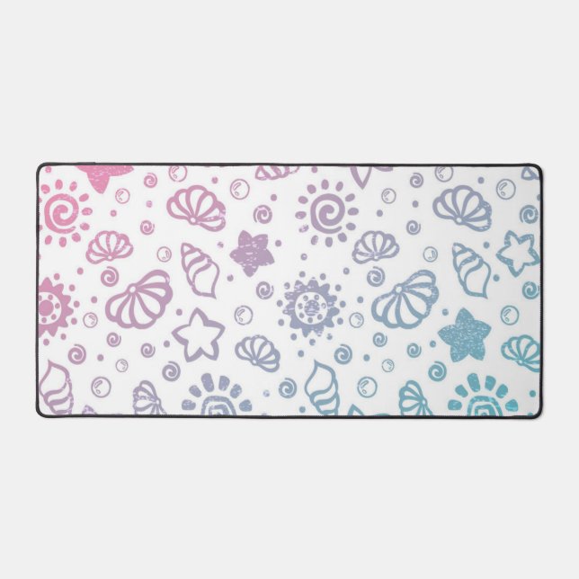 Summer pattern desk mat (Front)