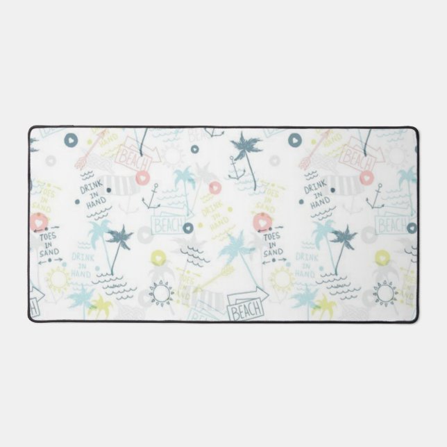 Summer pattern desk mat (Front)