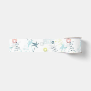 Summer pattern grosgrain ribbon