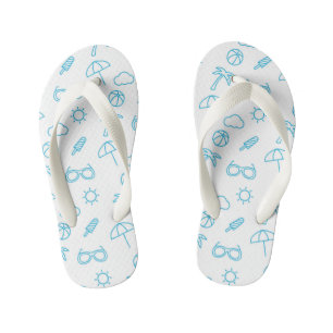 Summer Pattern Kid's Thongs