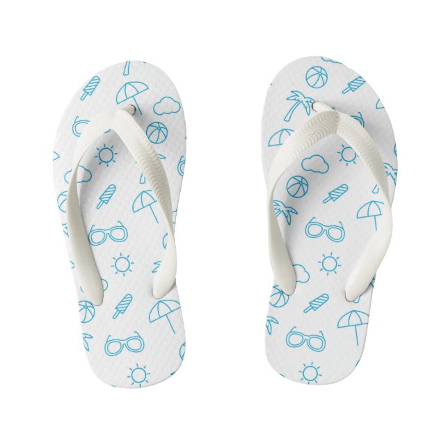 Summer Pattern Kid's Thongs (Footbed)