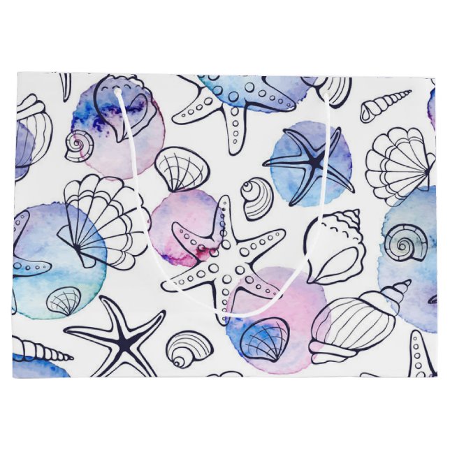 Summer pattern large gift bag (Back)