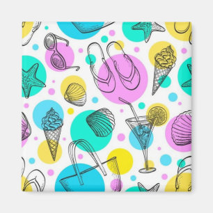 Summer pattern magnet