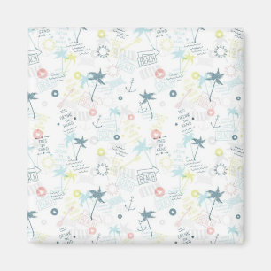Summer pattern magnet