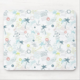 Summer pattern mouse pad
