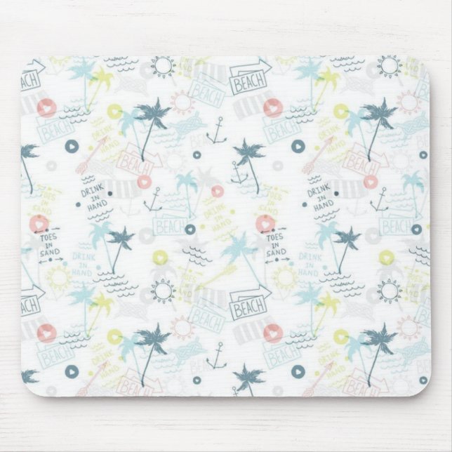 Summer pattern mouse pad (Front)