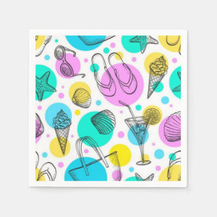 Summer pattern napkin