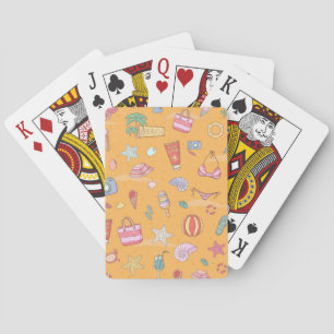 Summer pattern playing cards