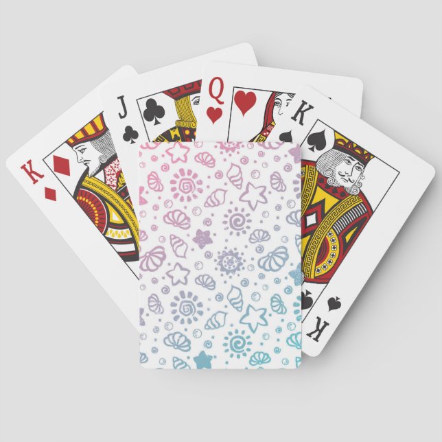 Summer pattern playing cards (Back)