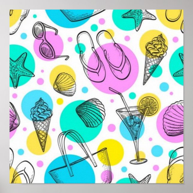 Summer pattern poster (Front)