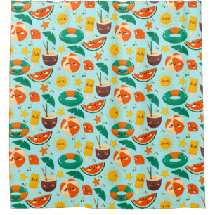Summer Pattern Shower Curtain