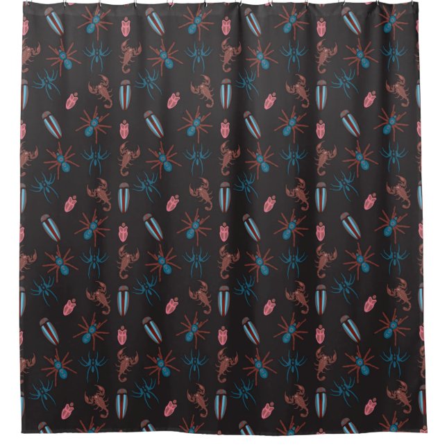Summer Pattern Shower Curtain (Front)