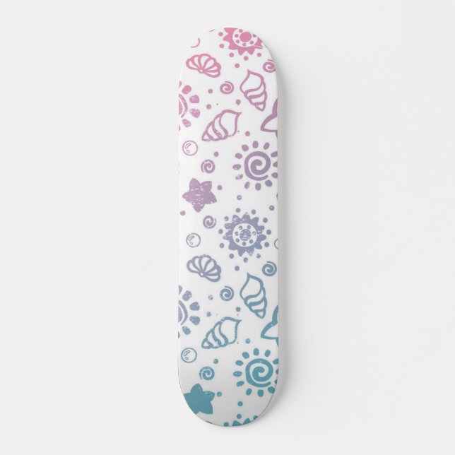 Summer pattern skateboard (Front)