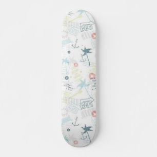 Summer pattern skateboard