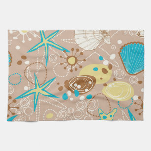 Summer pattern tea towel