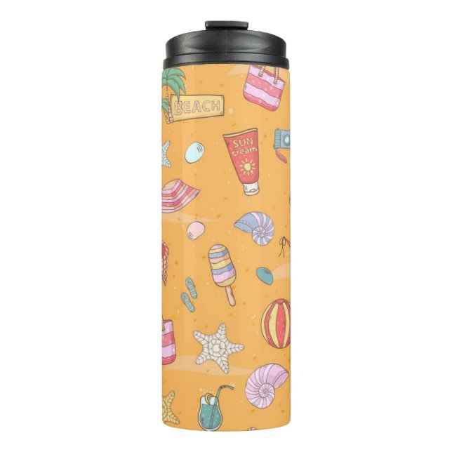 Summer pattern thermal tumbler (Front)