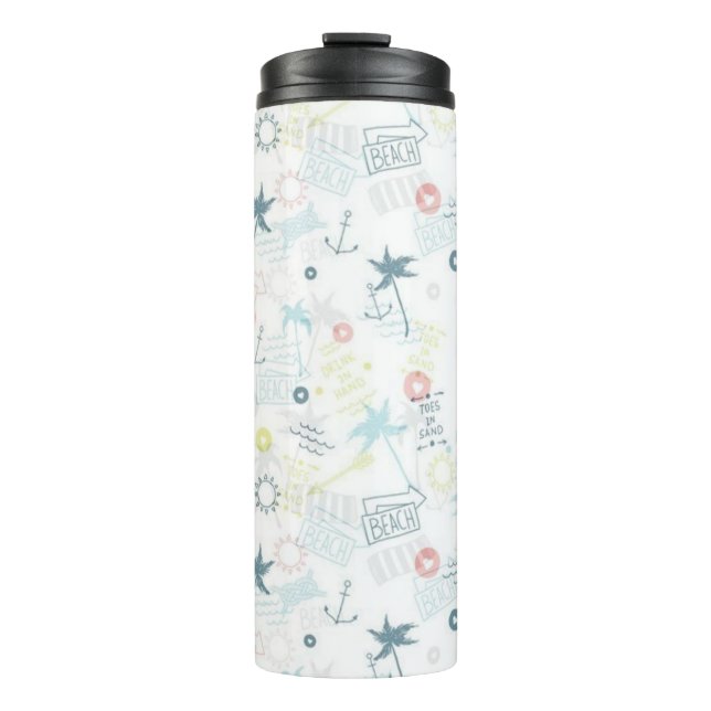 Summer pattern thermal tumbler (Front)