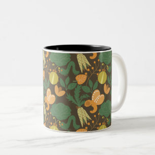 Summer Pattern Two-Tone Coffee Mug