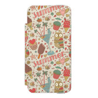 Summer Pattern With Ice Cream