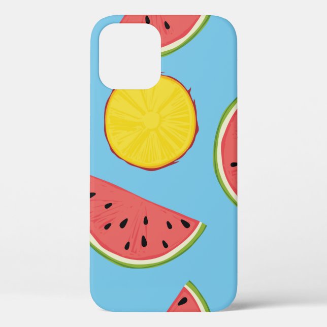 Summer pattern with pineapple and watermelonart,ba Case-Mate iPhone case (Back)