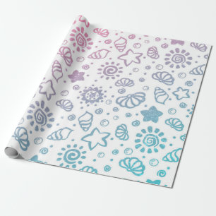 Summer pattern wrapping paper
