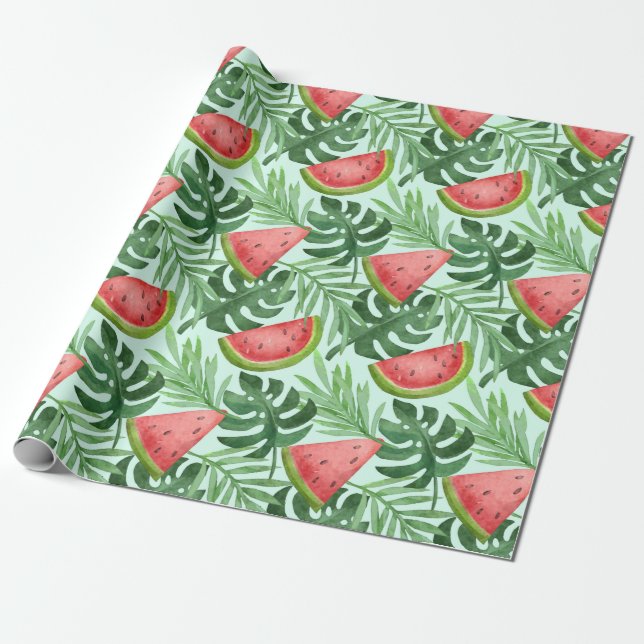 Summer Pattern Wrapping Paper (Unrolled)