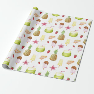 Summer Pattern Wrapping Paper