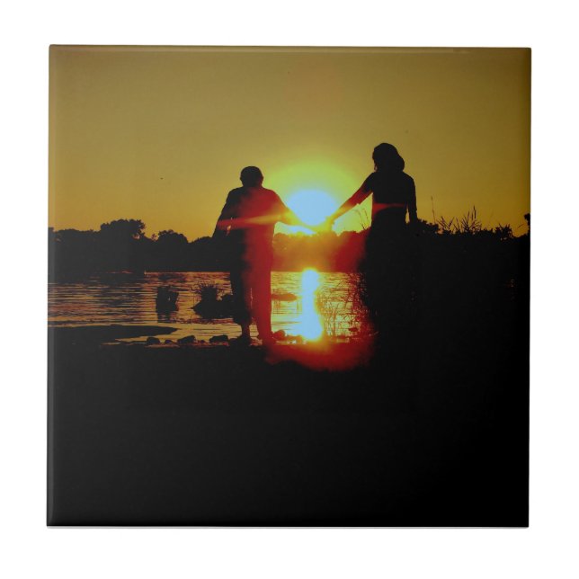 Summer peace ceramic tile (Front)