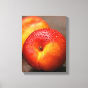 Summer peach canvas print