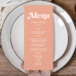 Summer Peach Wedding  Menu<br><div class="desc">A perfect choice for your sunset wedding theme. Embrace the vibrant hues of a peach wedding, blending seamlessly into a peach wedding theme with touches of apricot wedding colours. Imagine a pink and orange wedding set against a breathtaking sunset themed wedding backdrop, creating a stunning visual feast. Ideal for a...</div>