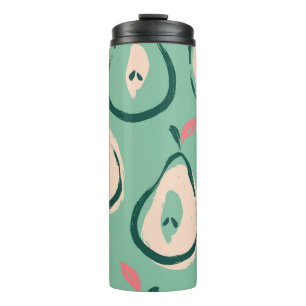 Summer pears: fresh fruit pattern. thermal tumbler