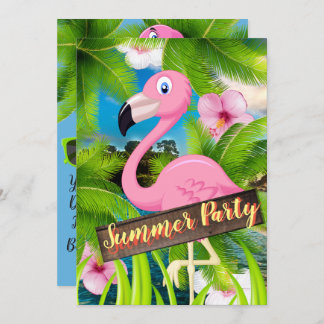 Summer Pelican Party Invitation