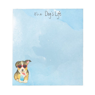 Summer Pembroke Welsh Corgi Notepad