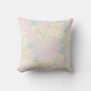 Summer peonies - piglet & butter cushion