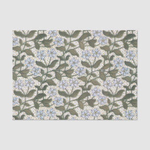Summer Periwinkle Flower Art Nouveau Botanical Tissue Paper