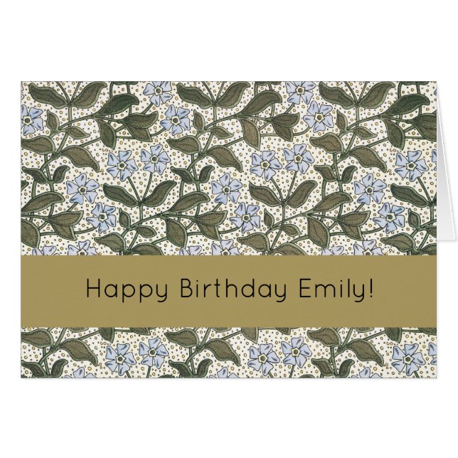 Summer Periwinkle Flower Pretty Elegant Floral (Front Horizontal)